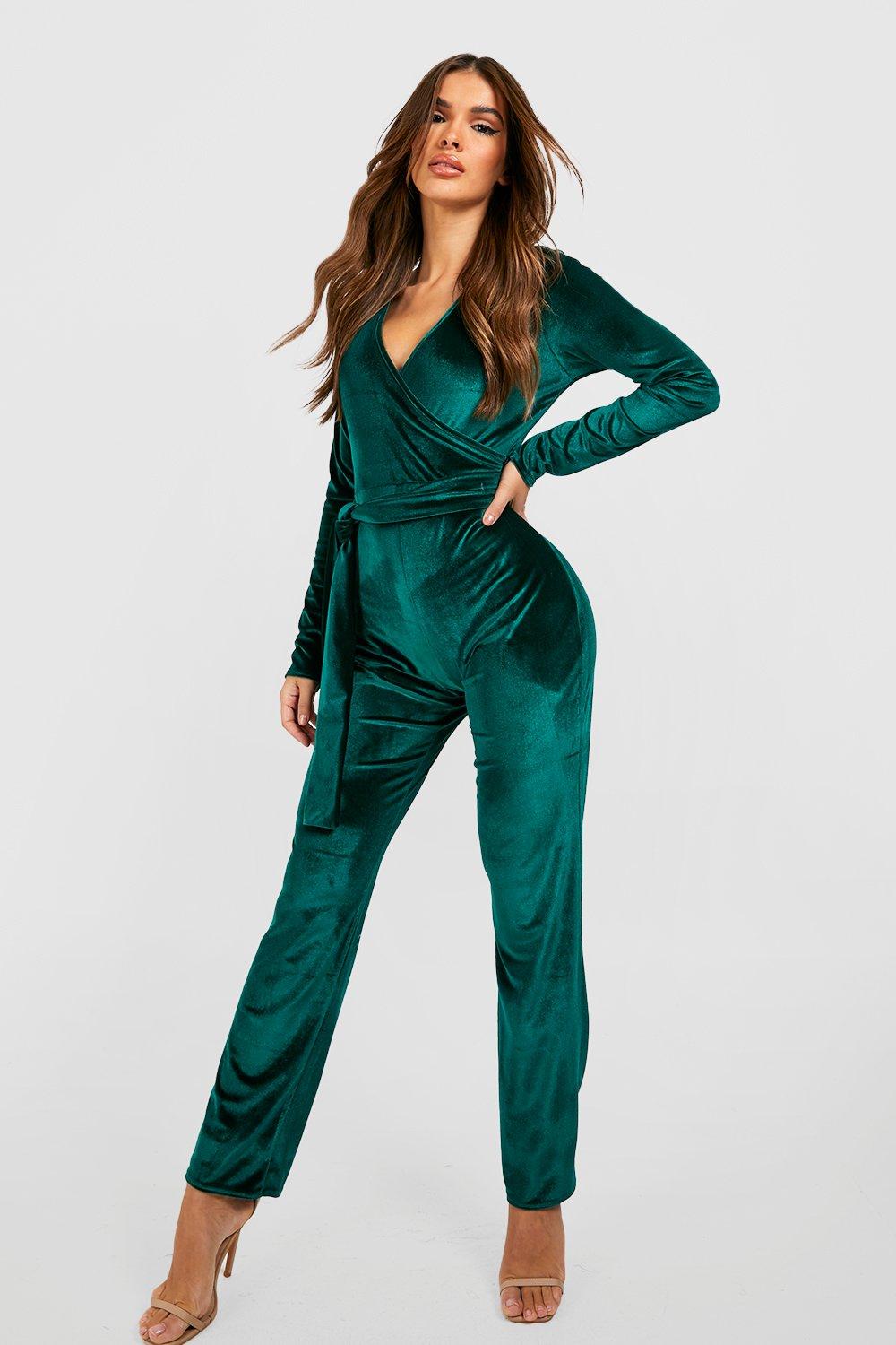 Velvet deals wrap jumpsuit